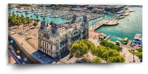 Sablio Obraz Barcelona Prístav - 110x50 cm