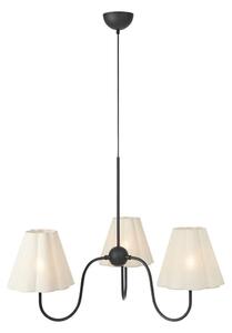 Markslöjd 109172 - Závesný luster na lanku VEYA 3xE14/40W/230V ľan/čierna