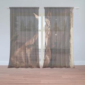Sablio Záclony Kôň v stajni: 2ks 150x250cm