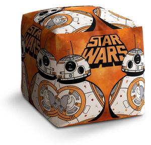 Sablio Taburet Cube Star Wars Ohnivé pozadie - 40x40x40 cm
