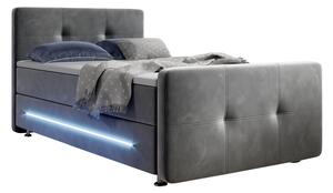 Pružinová posteľ Houston 120 x 200 cm sivá