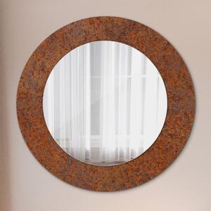 Zrkadlomat.sk Hrdzavý kov Hrdzavý kov Okrúhle dekoračné zrkadlo na stenu lsdo-00245