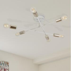 Prisadený luster CAMBRIDGE 6xE27/15W/230V mosadz/biela