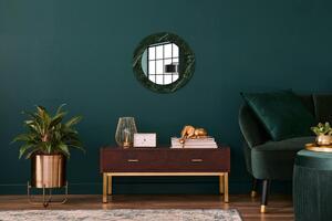 Okrúhle ozdobné zrkadlo na stenu Zelený mramor