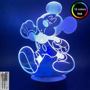 3Dmix 3D-MTV035 - Motív pre 3D LED nočnú lampu - Mickey Mouse (Miki Maus)