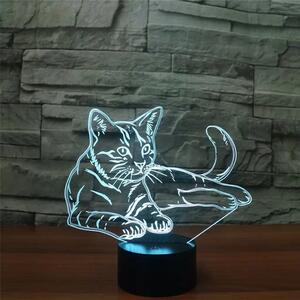 3Dmix 3D-MTV016 - Motív pre 3D LED nočnú lampu - Mačka