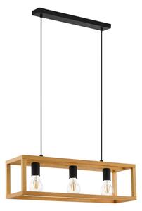Eglo 32144 - Závesné svietidlo na lankách BLACKCROWN 3xE27/40W/230V hnedé