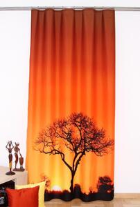 Oranžový záves Afrika 160 x 250 cm