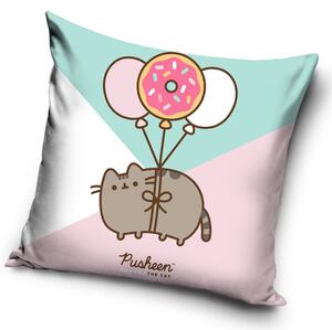 Carbotex Obliečka na vankúšik 40x40 cm - Mačička Pusheen Kurz lietania