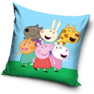 Carbotex Obliečka na vankúšik 40x40 cm - Prasiatko Peppa Najlepší kamaráti