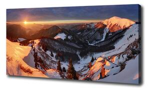 Foto obraz na plátne Zima v horách oc-80261323