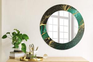 Zrkadlomat.sk Mramorový zelený Mramorový zelený Okrúhle dekoračné zrkadlo na stenu lsdo-00255