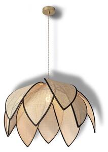 Osram - Závesný luster na lanku DECOR RATTAN 1xE27/15W/230V pr. 67 cm béžová/čierna