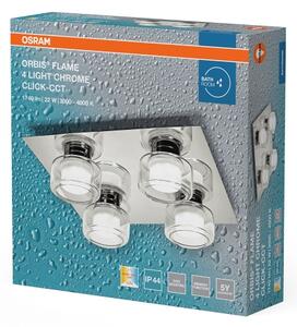 Osram - LED Kúpeľňové stropné svietidlo ORBIS FLAME 4xLED/5,5W/230V IP44 chróm