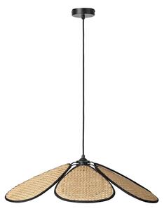 Osram - závesné svietidlo na lanku DECOR RATTAN 1xE27/15W/230V pr. 69 cm béžová/čierna