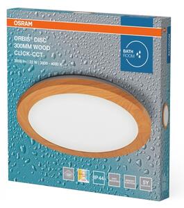 Osram - LED kúpeľňové stropné svietidlo ORBIS DISC LED/22W/230V pr. 30 cm IP44 hnedá