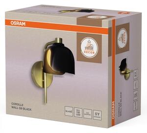 Osram - Nástenné svietidlo DECOR COROLLE 1xG9/20W/230V čierna/zlatá
