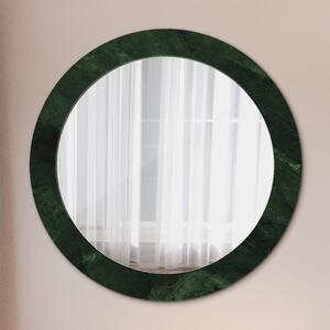 Okrúhle ozdobné zrkadlo Zelený mramor
