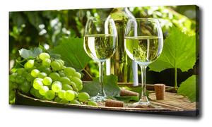 Foto obraz canvas Biele víno a ovocie oc-87376150