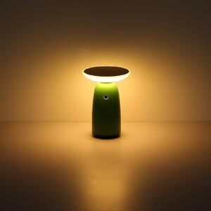 LED solárna stolová lampa 36625, biela, kov, 23 cm, stmievateľná