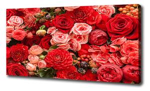 Foto obraz na plátne do obývačky Červené kvetiny