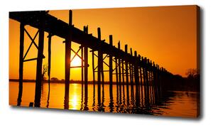 Foto obraz na plátne Most západ slnka oc-89928276