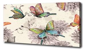 Foto obraz na plátne Motýle a kvety oc-90122536
