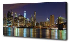 Foto-obraz canvas do obývačky Manhattan noc oc-94053969