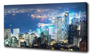 Foto obraz na plátne do obývačky Nočný Hongkong