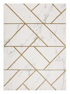 Dywany Łuszczów Kusový koberec Emerald geometric 1012 cream and gold - 80x150 cm