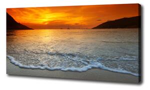 Foto obraz na plátne Západ slnka more oc-97995760
