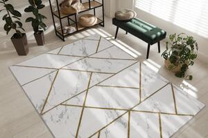 Dywany Łuszczów Kusový koberec Emerald geometric 1012 cream and gold - 240x330 cm