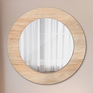 Zrkadlomat.sk Textúra dreva Textúra dreva Okrúhle dekoračné zrkadlo na stenu lsdo-00274