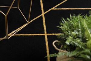 Dywany Łuszczów Kusový koberec Emerald geometric 1012 black and gold - 120x170 cm