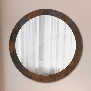 Okrúhle ozdobné zrkadlo Kovový rustikálny