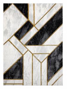 Dywany Łuszczów Kusový koberec Emerald 1015 black and gold - 80x150 cm