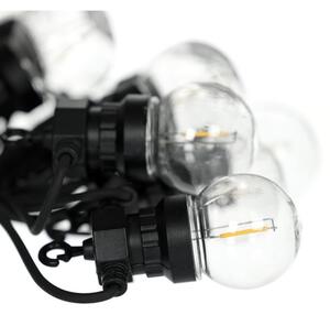 Retlux- LED Vonkajší dekoračný reťaz GIRLANDA G45 10xE27/230V 8m IP44 teplá biela