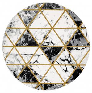 Dywany Łuszczów Kusový koberec Emerald 1020 black and gold kruh - 120x120 (priemer) kruh cm
