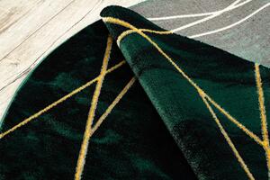 Dywany Łuszczów Kusový koberec Emerald 1022 green and gold kruh - 120x120 (priemer) kruh cm