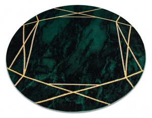 Dywany Łuszczów Kusový koberec Emerald 1022 green and gold kruh - 120x120 (priemer) kruh cm