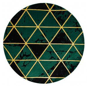 Dywany Łuszczów Kusový koberec Emerald 1020 green and gold kruh - 200x200 (priemer) kruh cm
