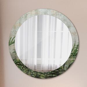 Okrúhle ozdobné zrkadlo Listy papradia