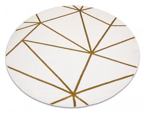 Dywany Łuszczów Kusový koberec Emerald 1013 cream and gold kruh - 120x120 (priemer) kruh cm