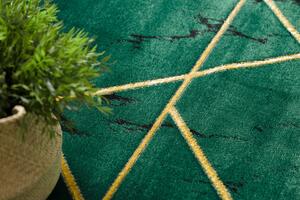 Dywany Łuszczów Kusový koberec Emerald geometric 1012 green and gold kruh - 120x120 (priemer) kruh cm