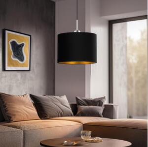Eglo - LED Luster na lanku TUNJA 1xE27/60W/230V čierna