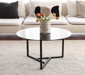 Hanah Home Konferenčný stolík Sloan 75 cm čierny