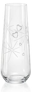 Crystalex poháre na šampanské Sparkly Love 250 ml 2KS