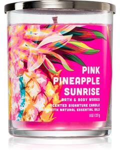Bath & Body Works Pink Pineapple Sunrise vonná sviečka 227 g