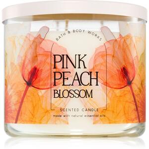 Bath & Body Works Pink Peach Blossom vonná sviečka 411 g