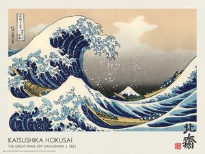 Plagát, Obraz - The Great Wave off Kanawaga (1831), Katsushika Hokusai